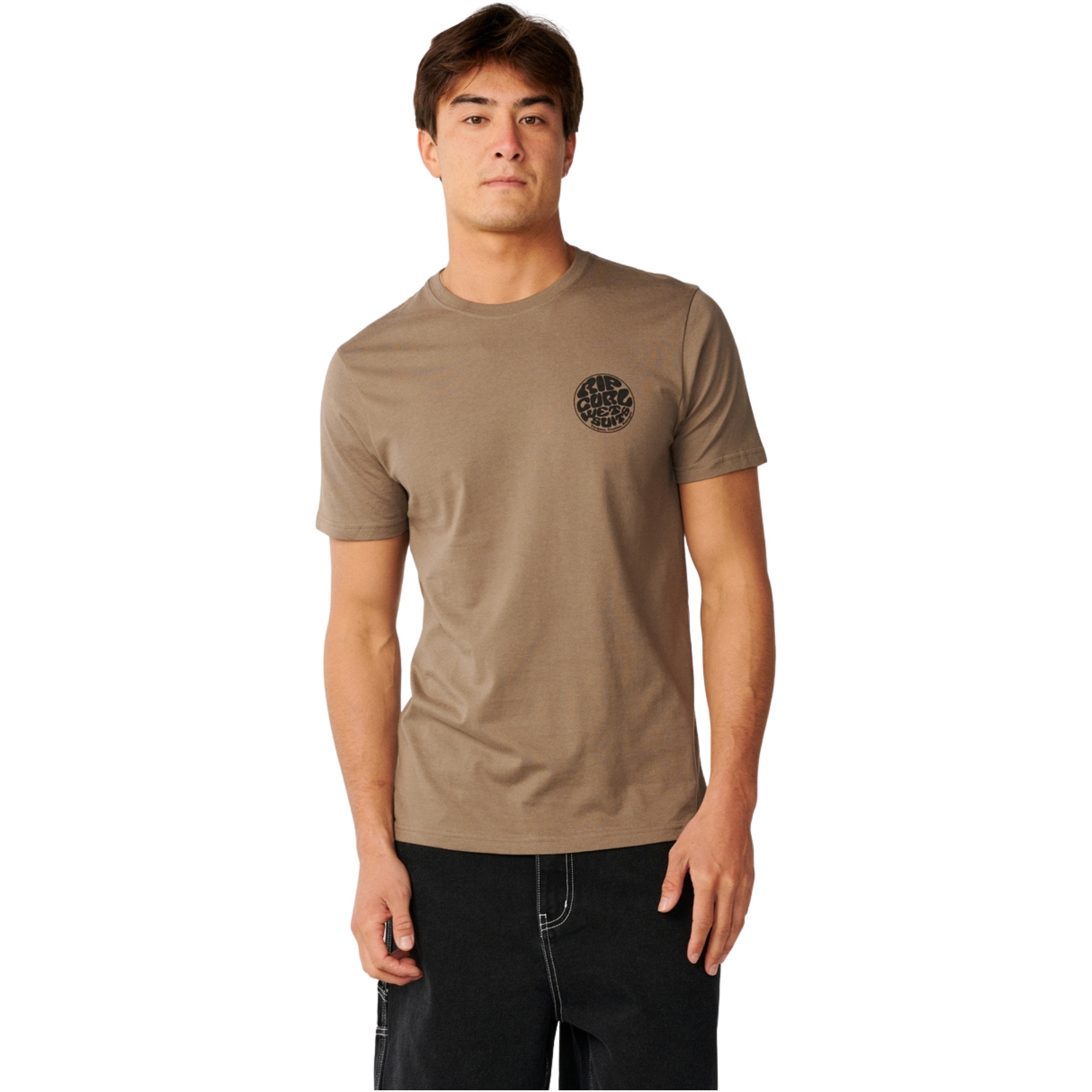 2026 Rip Curl M&auml;nner Wettie Icon T-Shirt 10VMTE - Walnut